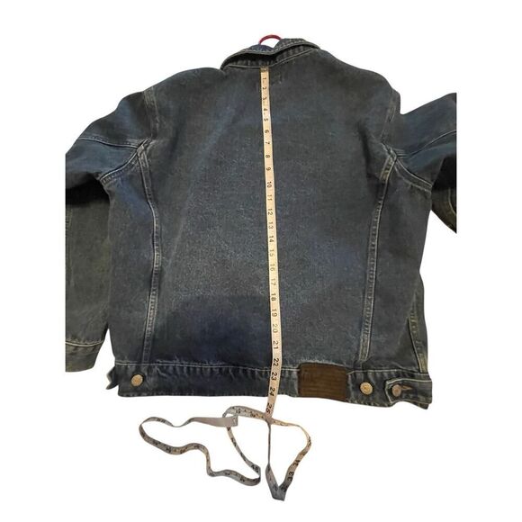 Polo Jeans Co. Ralph Lauren Womens Blue Button Front Cotton Denim Jacket Medium - Picture 10 of 16